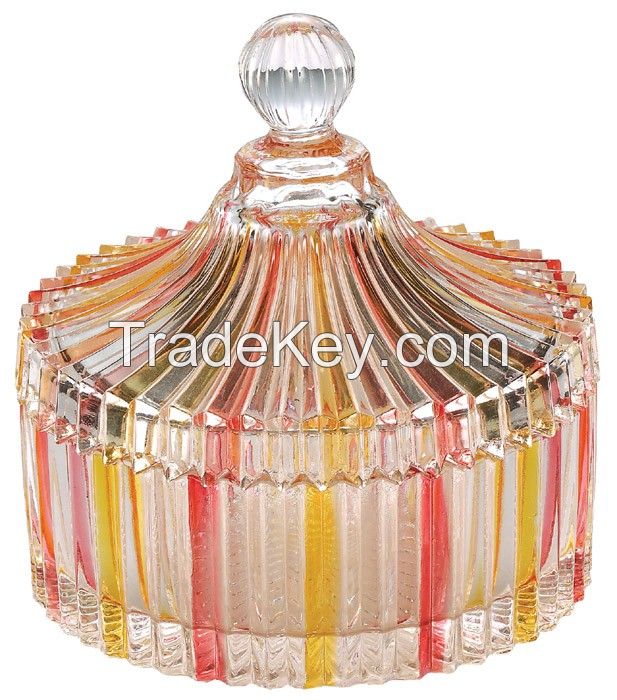 Glass candy jar