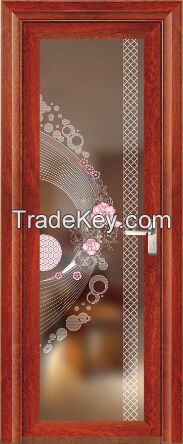 Aluminum alloy glass door for bathroom