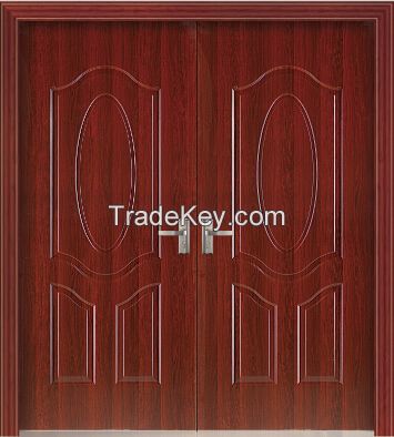 eco friendly interior double swing wooden door