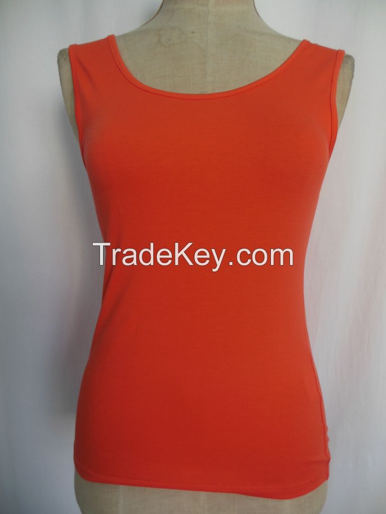 Women Solid Color Tank Tops