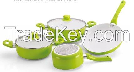 sell 7PCS Aluminum non-stick cookware set