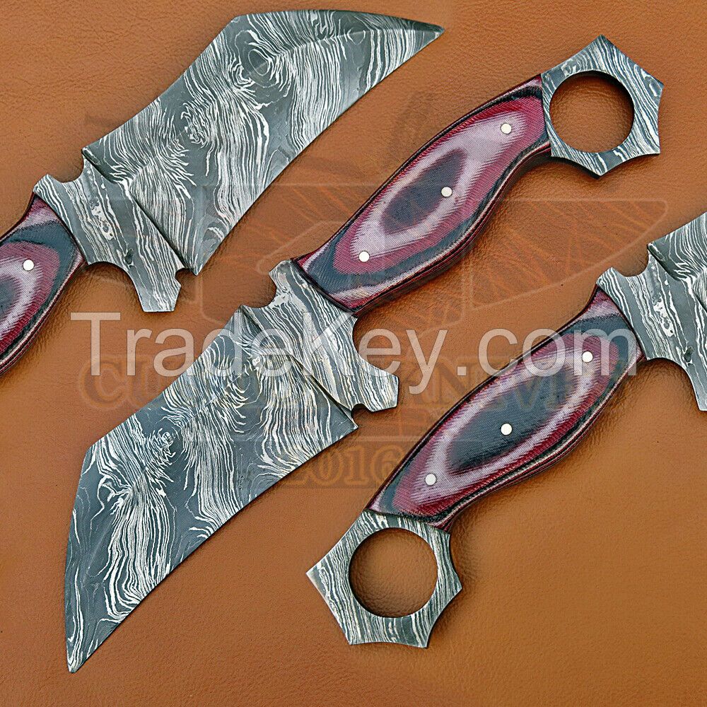 Custom Hand Made Damascus Steel Knife