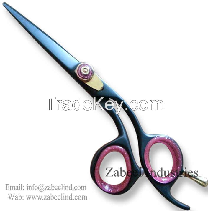 Professional Black Hair Cutting Salon Scissor Shears By Zabeel Industries