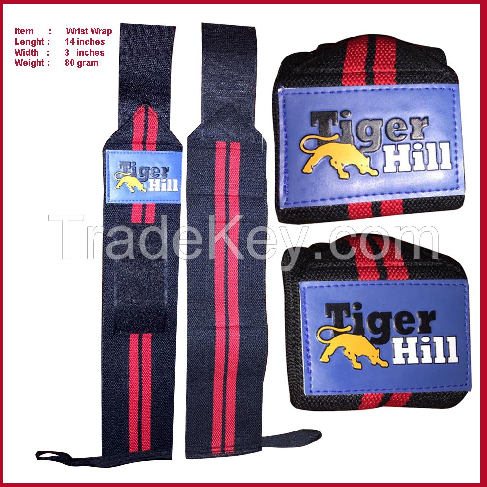 Weight Lifting Wrist Wraps Stretchable With velcro fastening and Thumb loop 3 inches