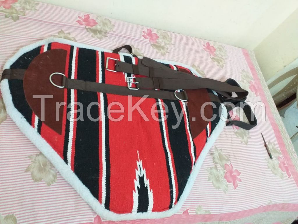 Bareback saddle pads RED GREEN BLACK BLUSE GREY size FULL COB PONY 30x30, 32x30