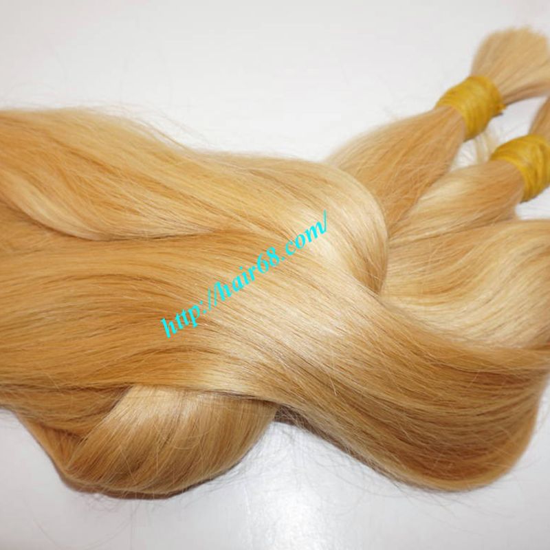 Bulk Straight, wave Blonde virgin natural hair Full size