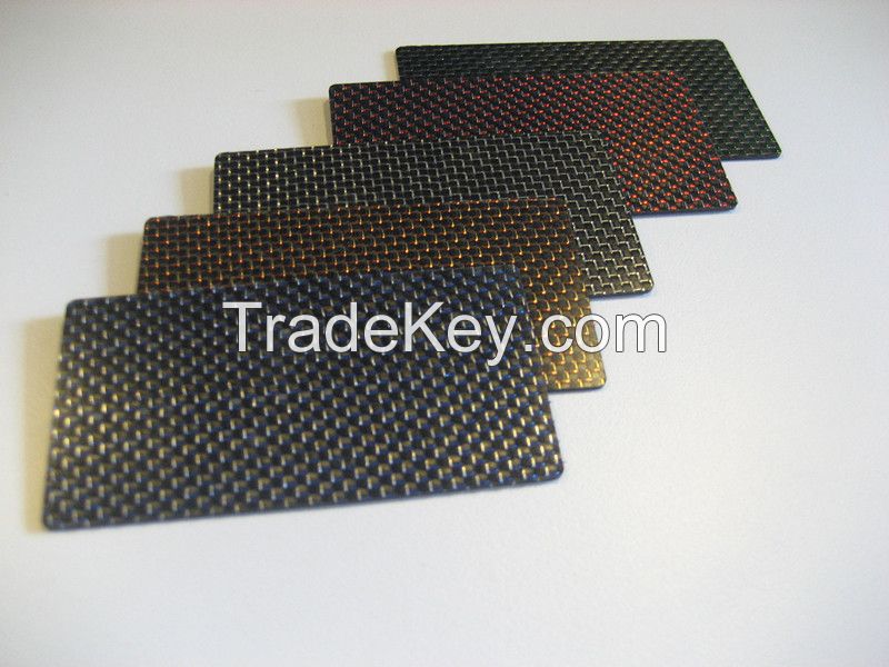 Colored Carbon Fiber Laminate for Knife Handle