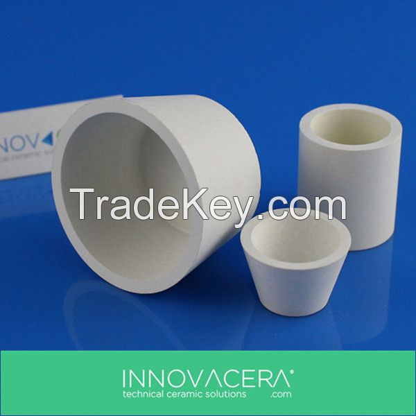 Hot Pressed Born Nitride Tapered Ceramic Crucibles For Evaporation Coating/INNOVACERA