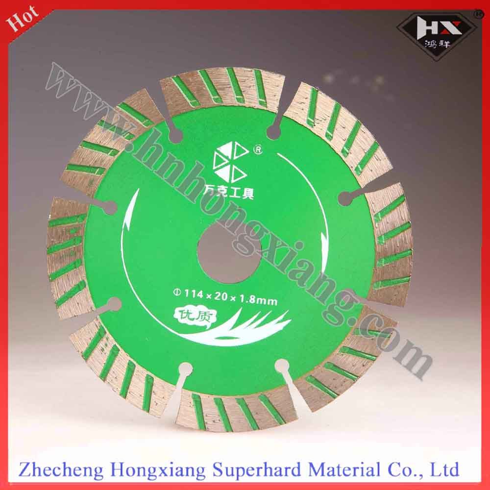 114mm Dry Turbo Diamond Segmented Saw Blade for Cutting Masonry Ceramic