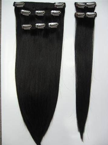 CLIP_IN , 100% HUMAN HAIR NATURAL STRAIGHT HAIR