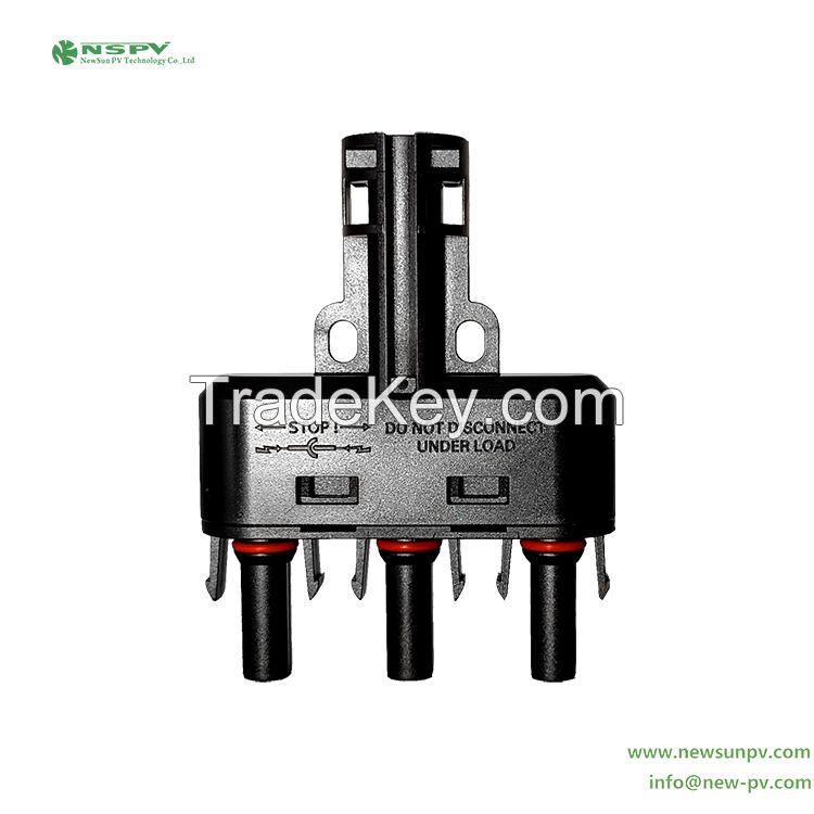 Solar 3 To 1 Branch Connector 3F1M Type Adapter 1500VDC Solar Panel Connector PV Branch Connector