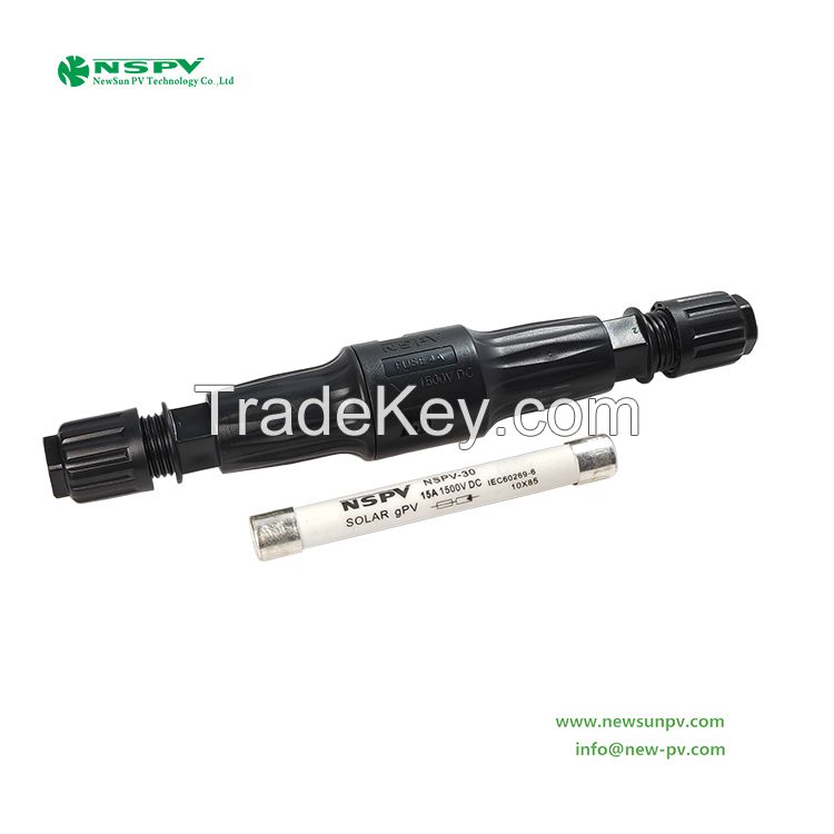 Solar Fuse Connector 1500VDC IP68 Waterproof Photovoltaic Fuse Connector