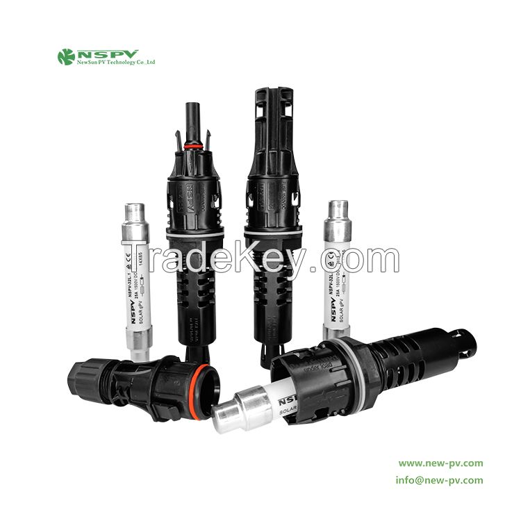 1500VDC 50A Solar Panel Fuse Connector IP68 Waterproof PV Fuse Connector For Combiner Box