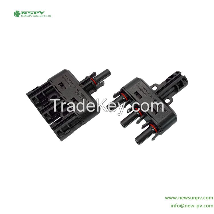 3 To 1 Solar Branch Connector 1500VDC 60A IP68 Waterproof PV Branch Connector