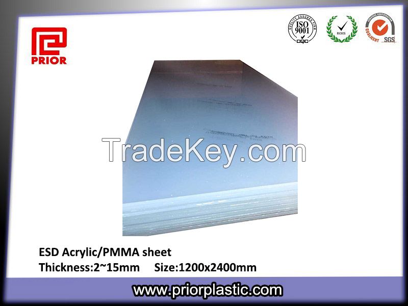 8X1220X2440mm Acrylic Sheet for ESD Safe Cover