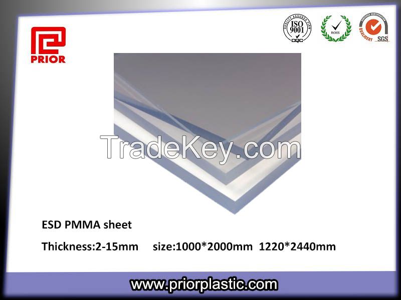 Clear Anti-Static Acrylic Sheet for Jigs and Fixtures