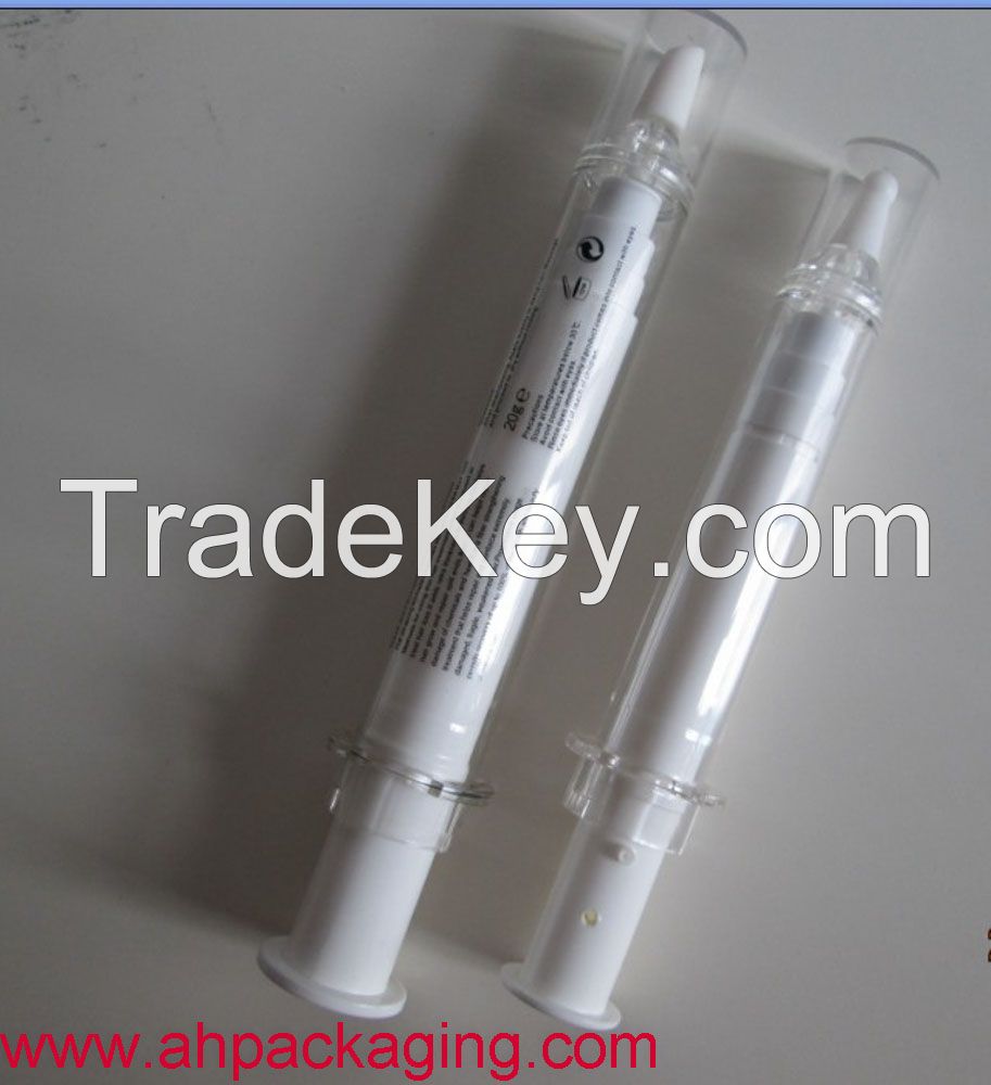 Airless Bottle Syringe Type Atomizer Airless Bottle for Cosmetic  Pack Eye-Cream Bottle Plastic Needle Airless Bottle