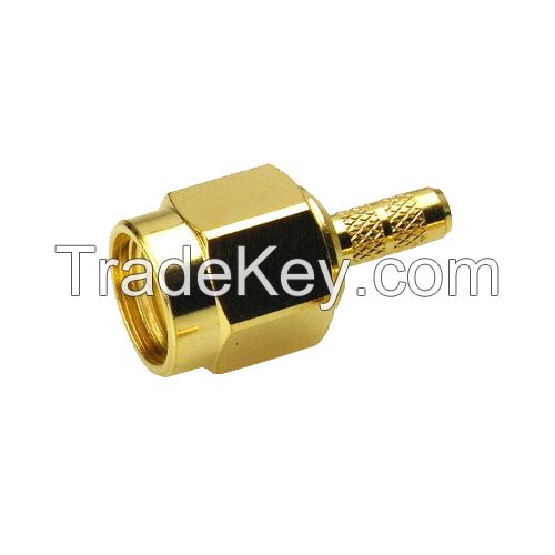 S101: SMA S/T Plug, Crimp Type