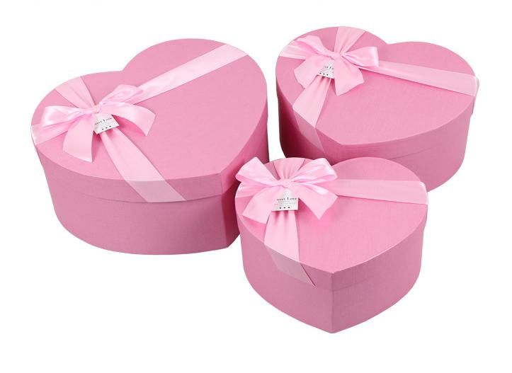 Top Grade High Quality Paper Cardboard Heart Shape Gift Boxes