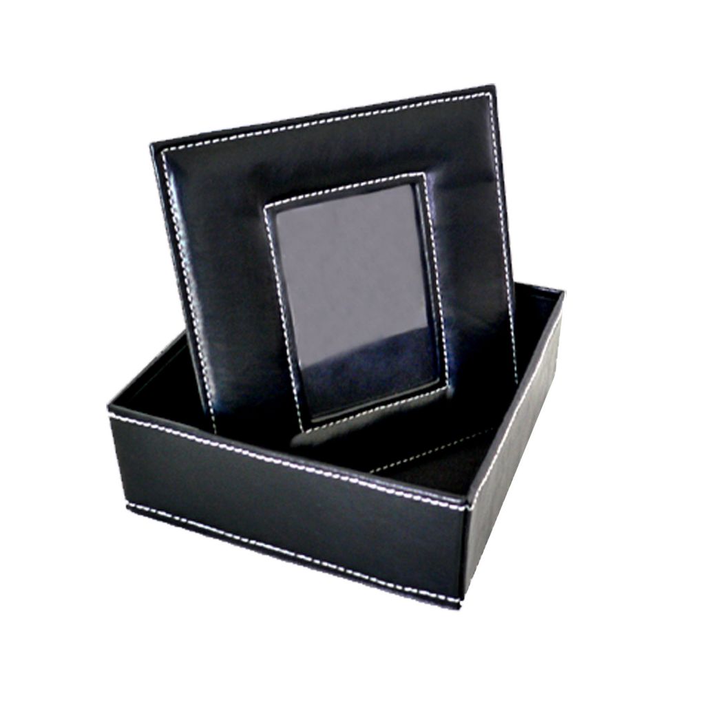 Pu Leather Office Desk Organizer