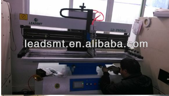 pcb solder paste stencil printing machine