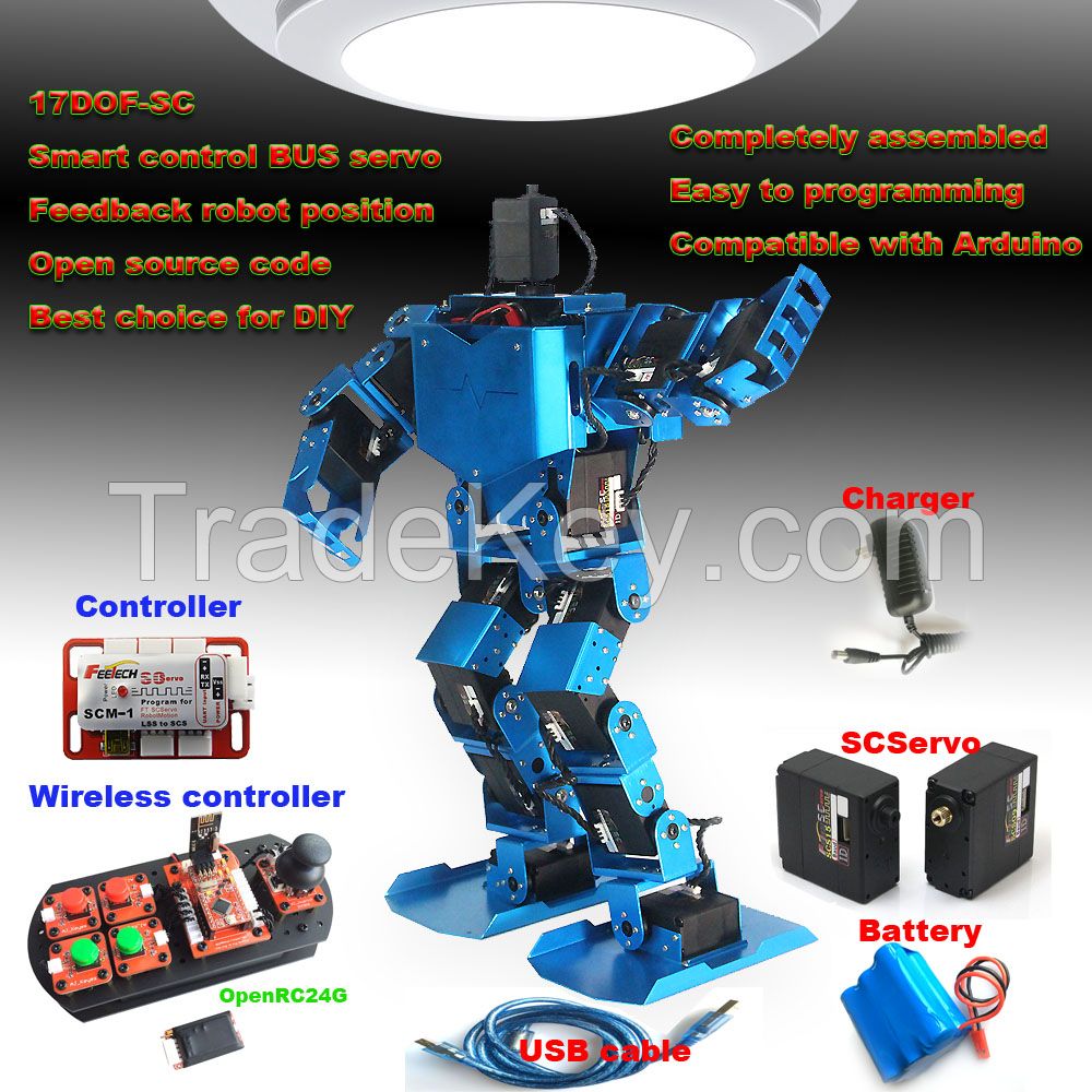 FT-17DOF-SC-RTP 17DOF Biped Robot diy Educational Robot Kit