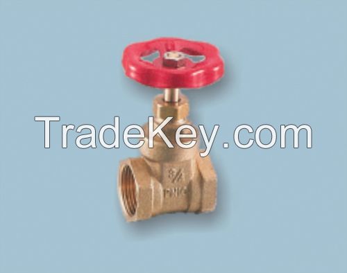 Brass gate valve