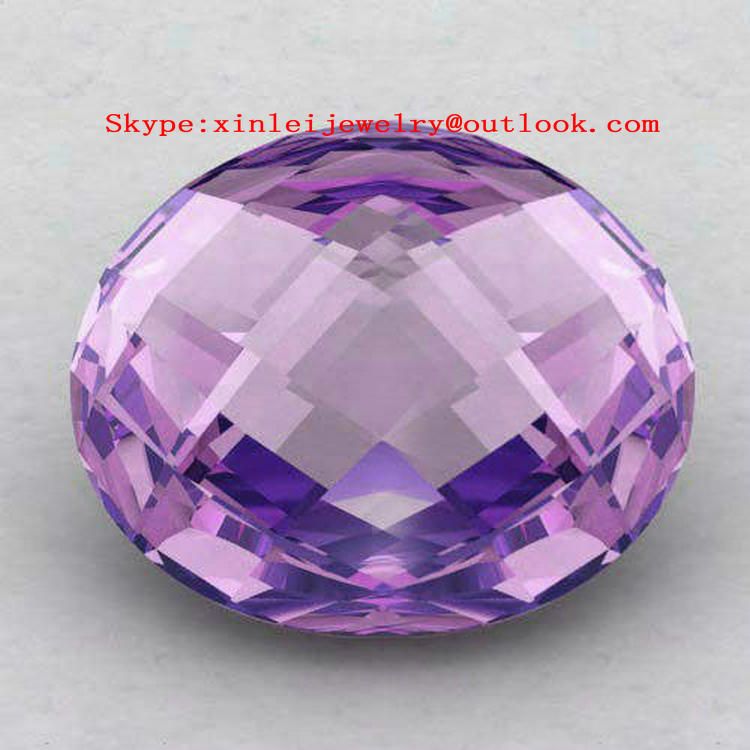 Amy Zircon Loose Stone Oval Cut Machine Cut AAA high quallity, Heliotrope Cubic Zirconia Oval shape loose light amaranth CZ gems