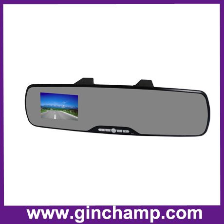 Bluetooth car mirror camera/2.7inch LCD car rear camera/car mirror video recorder