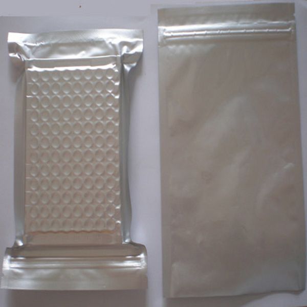 three side seal al foil bag with zipper