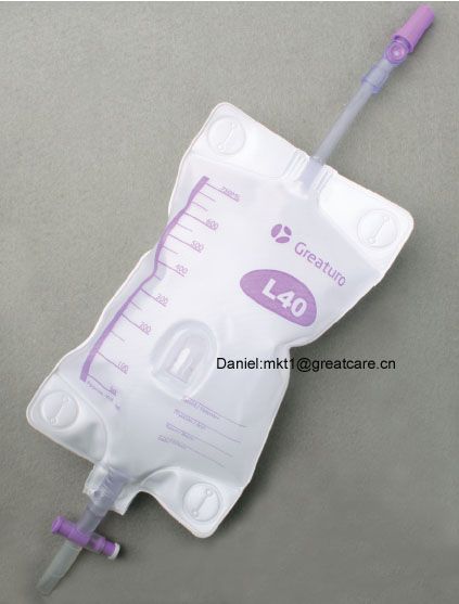 Flocking material disposable urine Leg bag