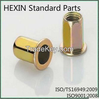 Hot Sale Standard Carbon Steel Flat Head Rivet Nuts Fasteners