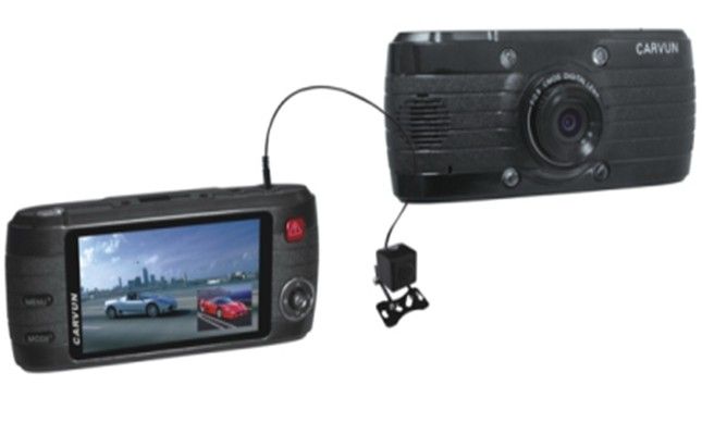 Dual Lens car dvr with G-Sensor+H.264