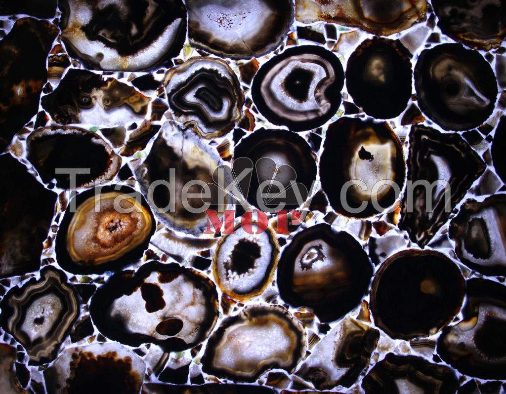 Onxy Agate Slab  Natural Precious Stone