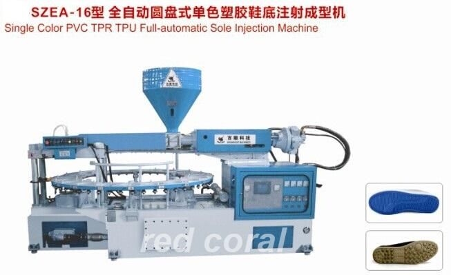 single color pvc tpr tpu full automatic sole injection machine