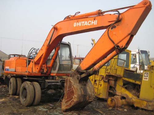 Used wheel excavator Hitachi EX100WD-1