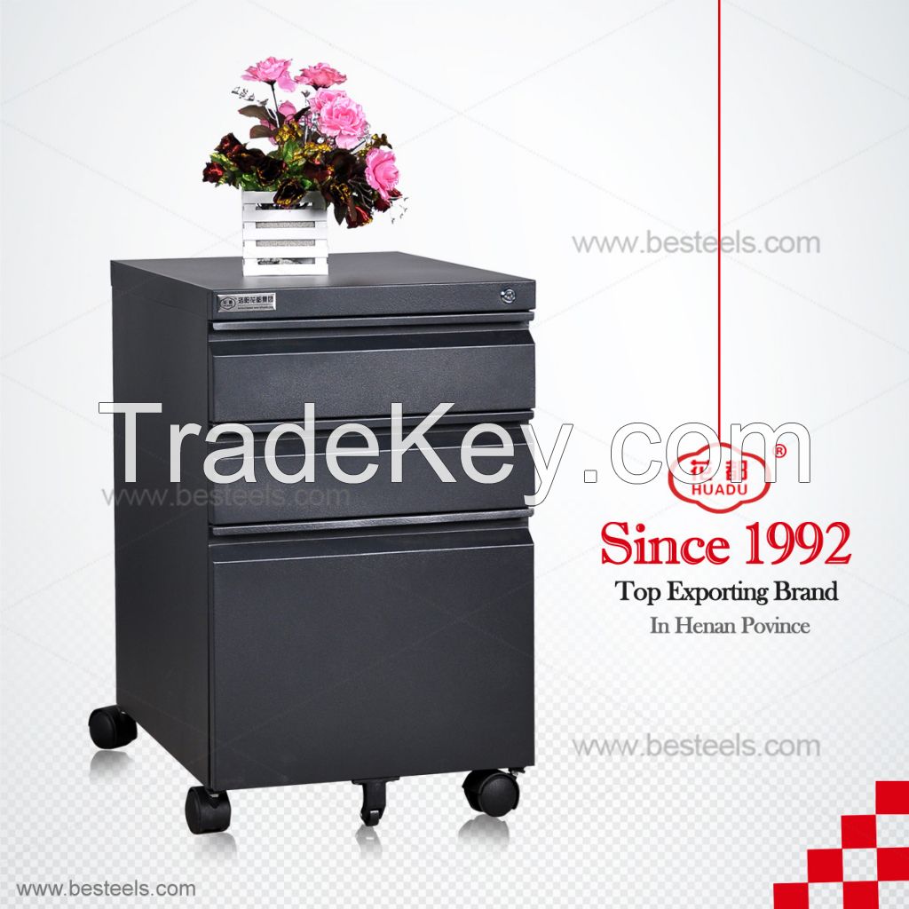 black mobile office cabinet from metal filing cabinet MANUFACTURER