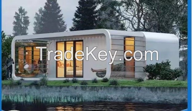 Prefab Container House outdoor sleeping cabin mobile exterior house home apple pod
