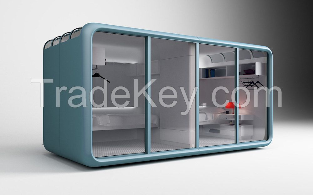 luxurious sleepbox metal  Furniture Capsule Bed with toilet Bedroom Hostel Dormitory airport  Bunk Bed for capsule hotel