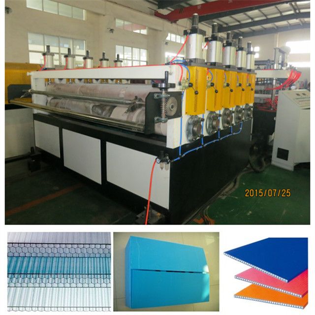 PP PE PC hollow sheet extrusion making machine