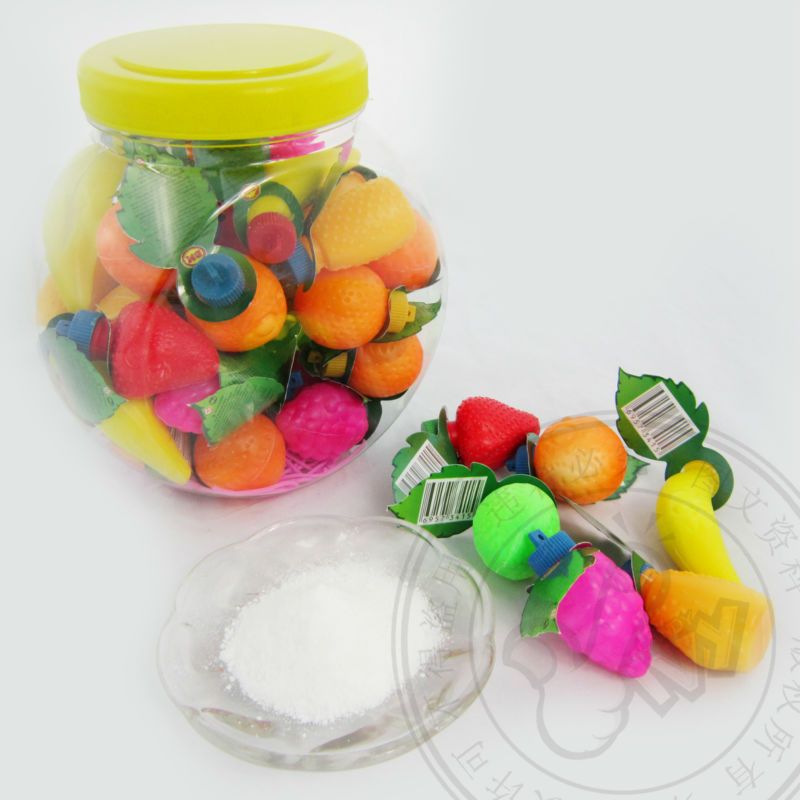 IVY-O014-4 Sour powder in mini fruit shape bottle