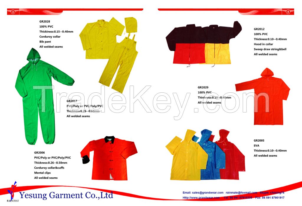 raincoat, rainsuit, poncho, safety vest