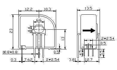 Real-time current  protection monitoring in batteries and converters hall effect current sensor RCB52B series