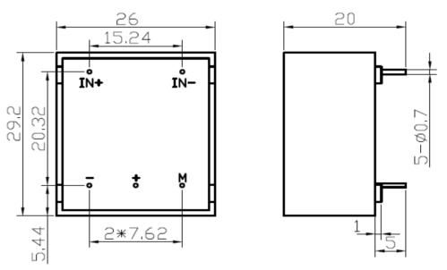 wholesale certificated hall effect current sensor RCB 50A, bi-direction precision measurement for low current