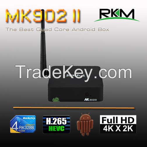 Best and Cheapest RK3288 Quad Core android 4.4 TV BOX MK902II