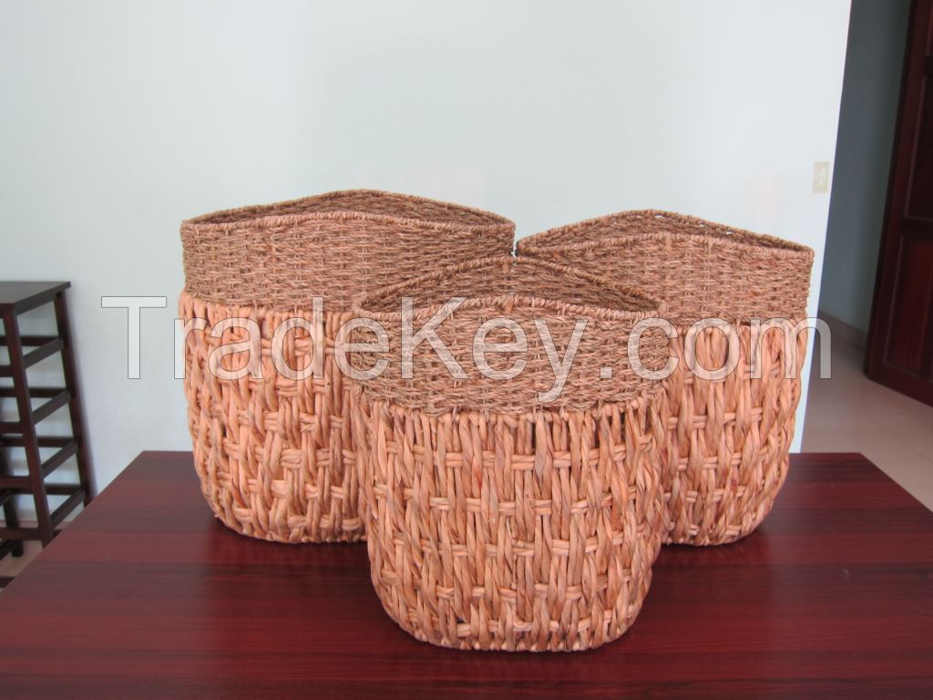 Water Hyacinth Wicker Baskets - Vietnam handmade Products