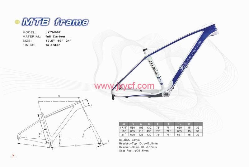 sell  New Design Carbon Fiber Mountain Bicycle Frame