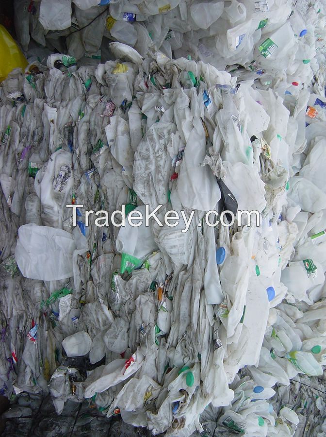 Hdpe milk bottles scrap