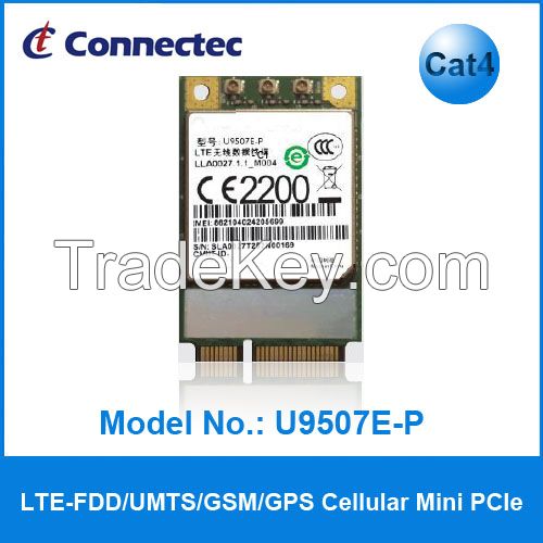 Sell U9507E-P 4G TDD-LTE/FDD-LTE/TD-SCDMA/WCDMA/GSM/GNSS PCIE module