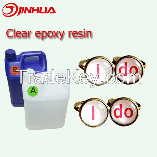 provide clear epoxy resin AB glue for rings and ornaments